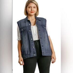 Umgee Classic Blue Denim Vest